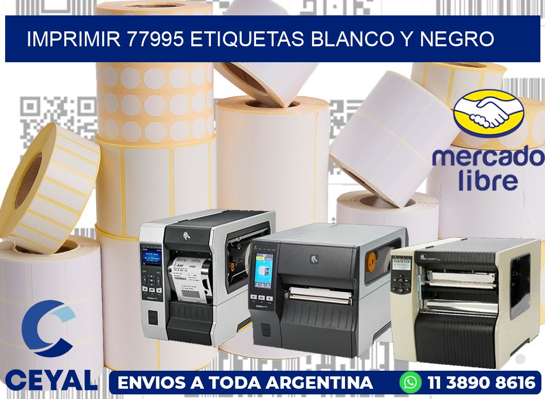 imprimir 77995 etiquetas blanco y negro