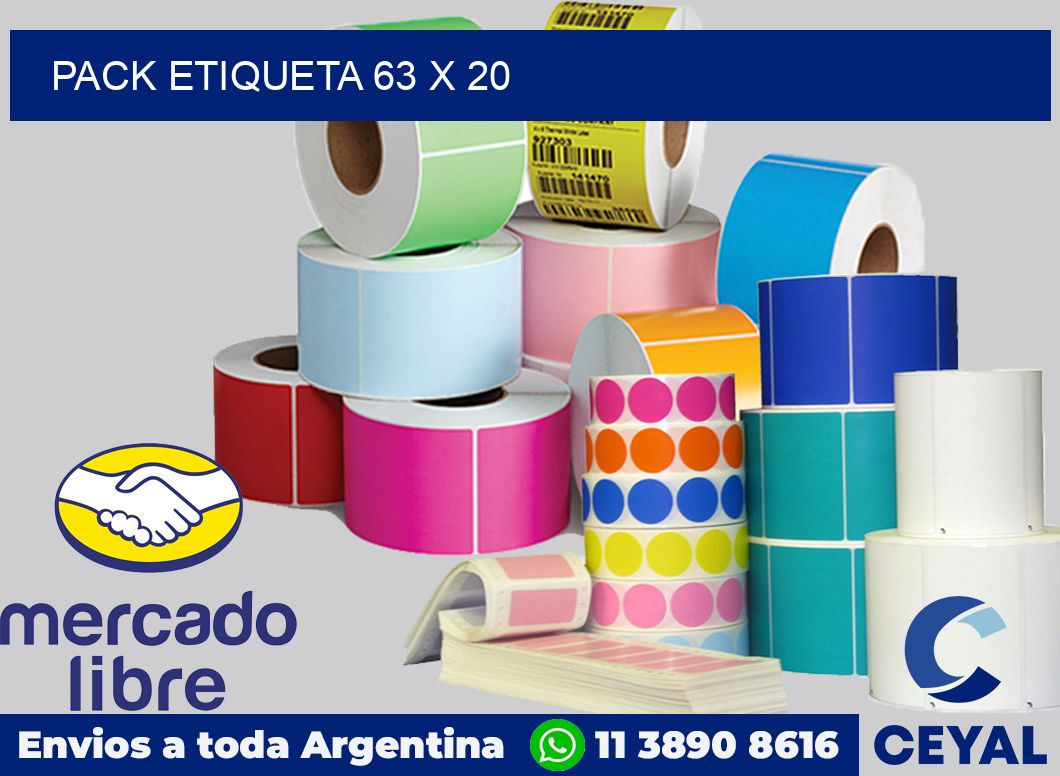 pack etiqueta 63 x 20