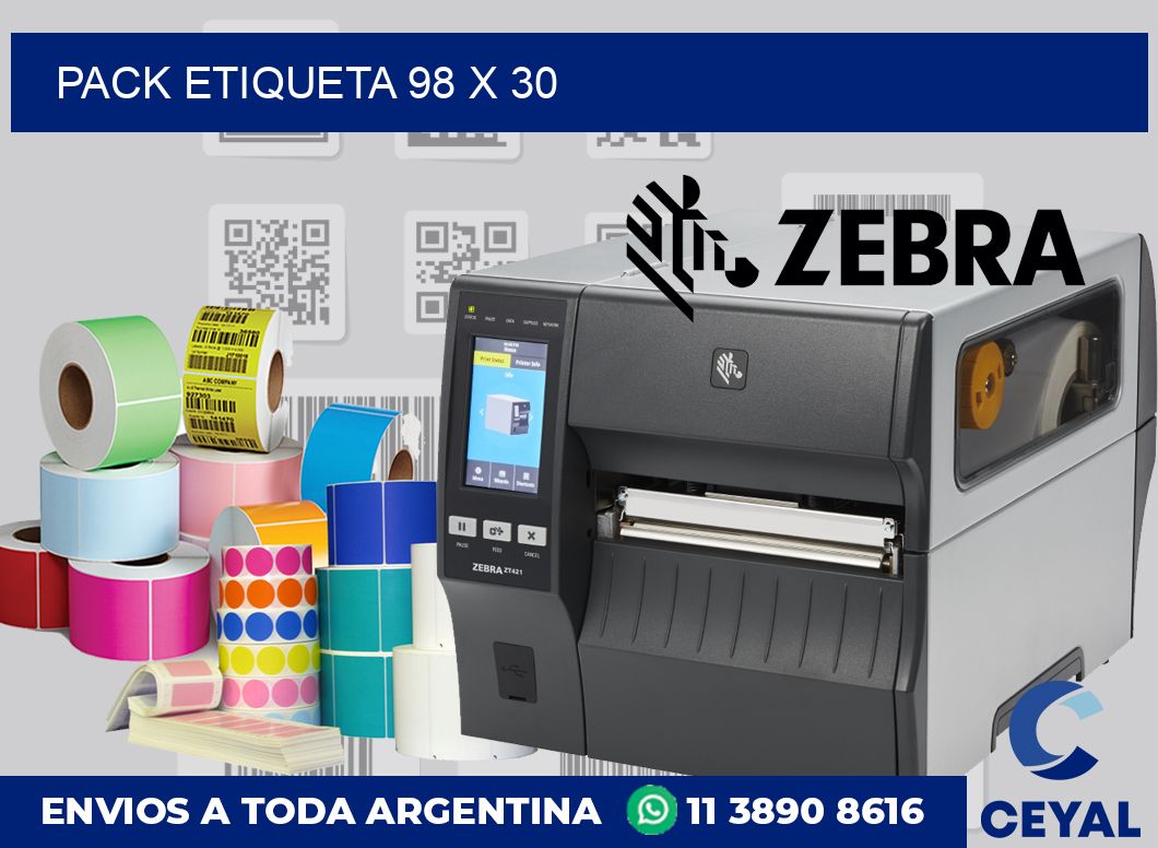 pack etiqueta 98 x 30
