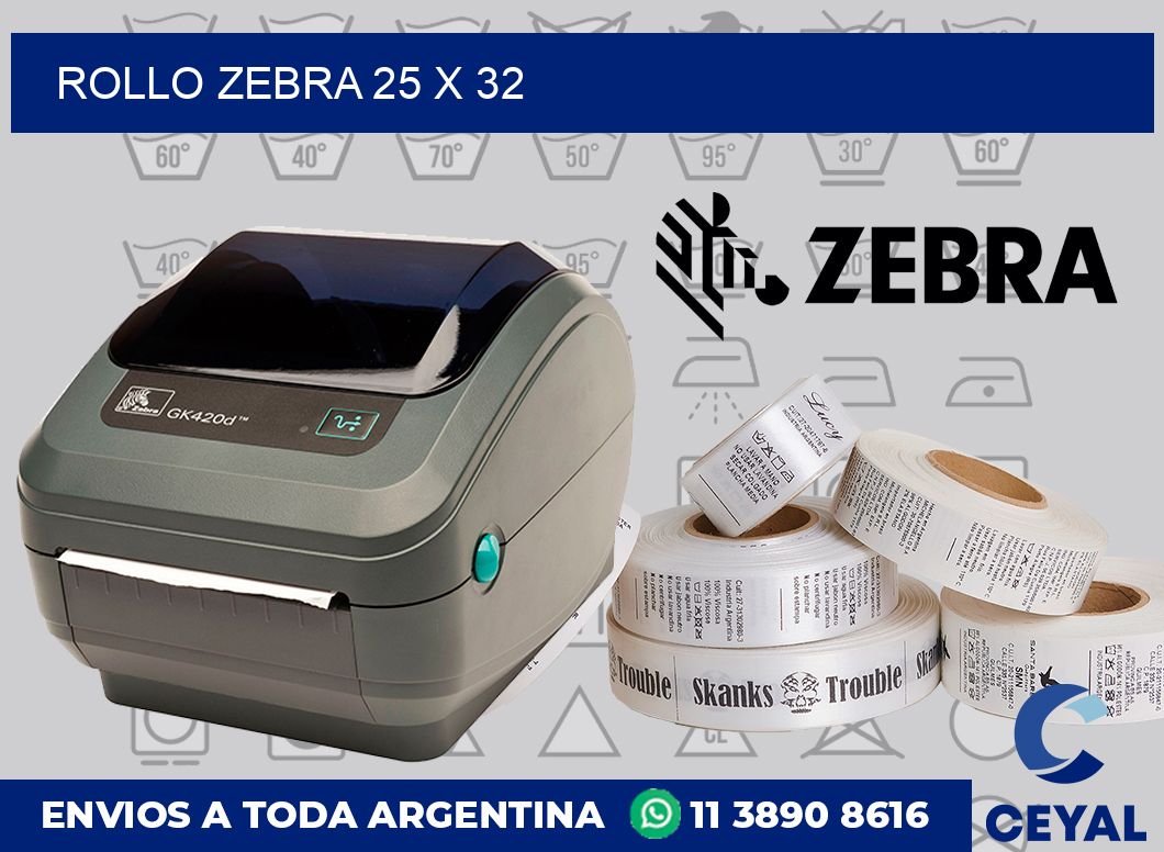 rollo zebra 25 x 32