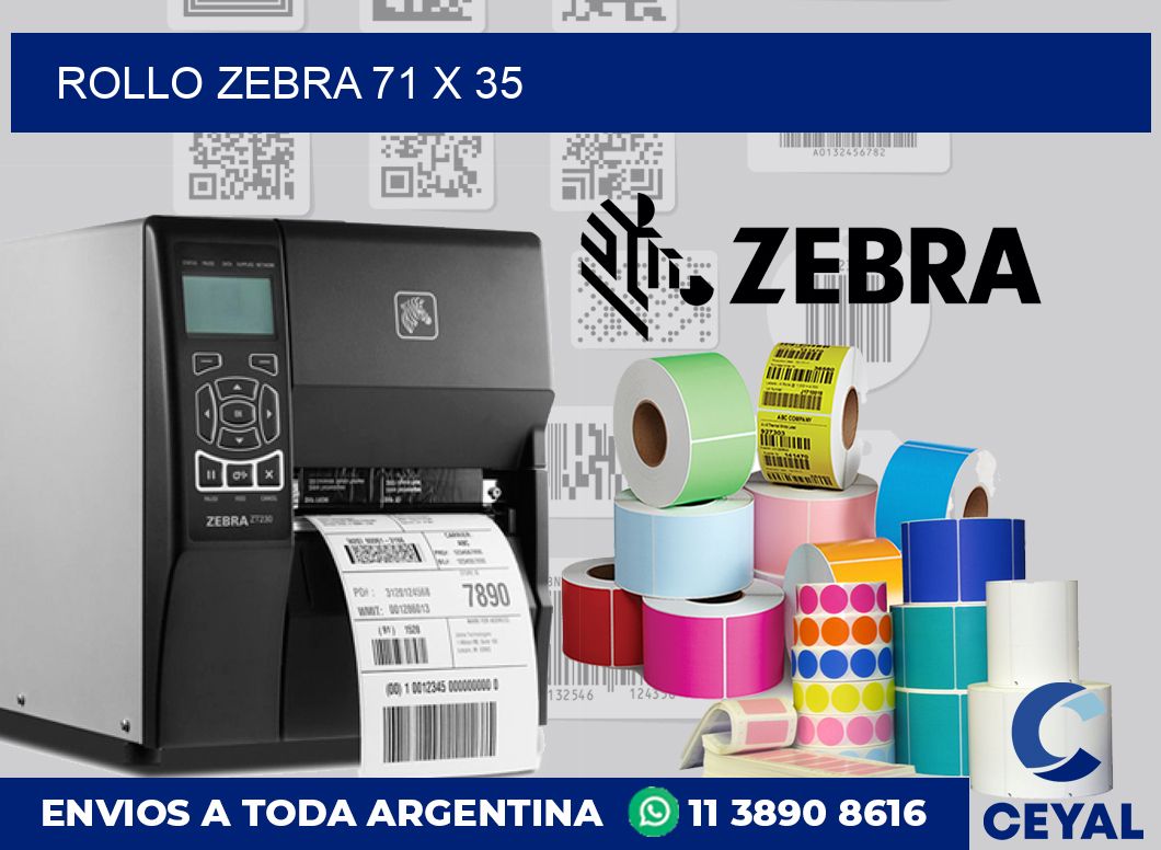 rollo zebra 71 x 35