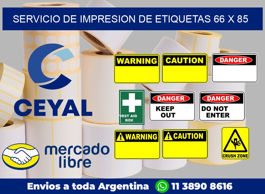 servicio de impresion de etiquetas 66 x 85