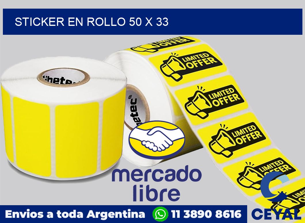 sticker en rollo 50 x 33