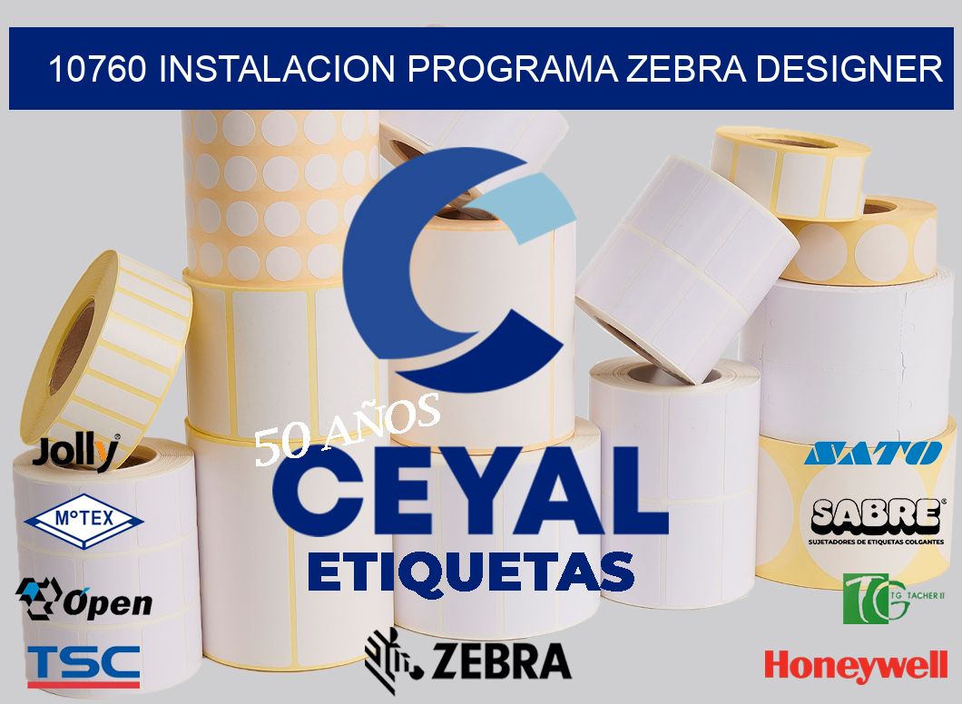 10760 INSTALACION PROGRAMA ZEBRA DESIGNER