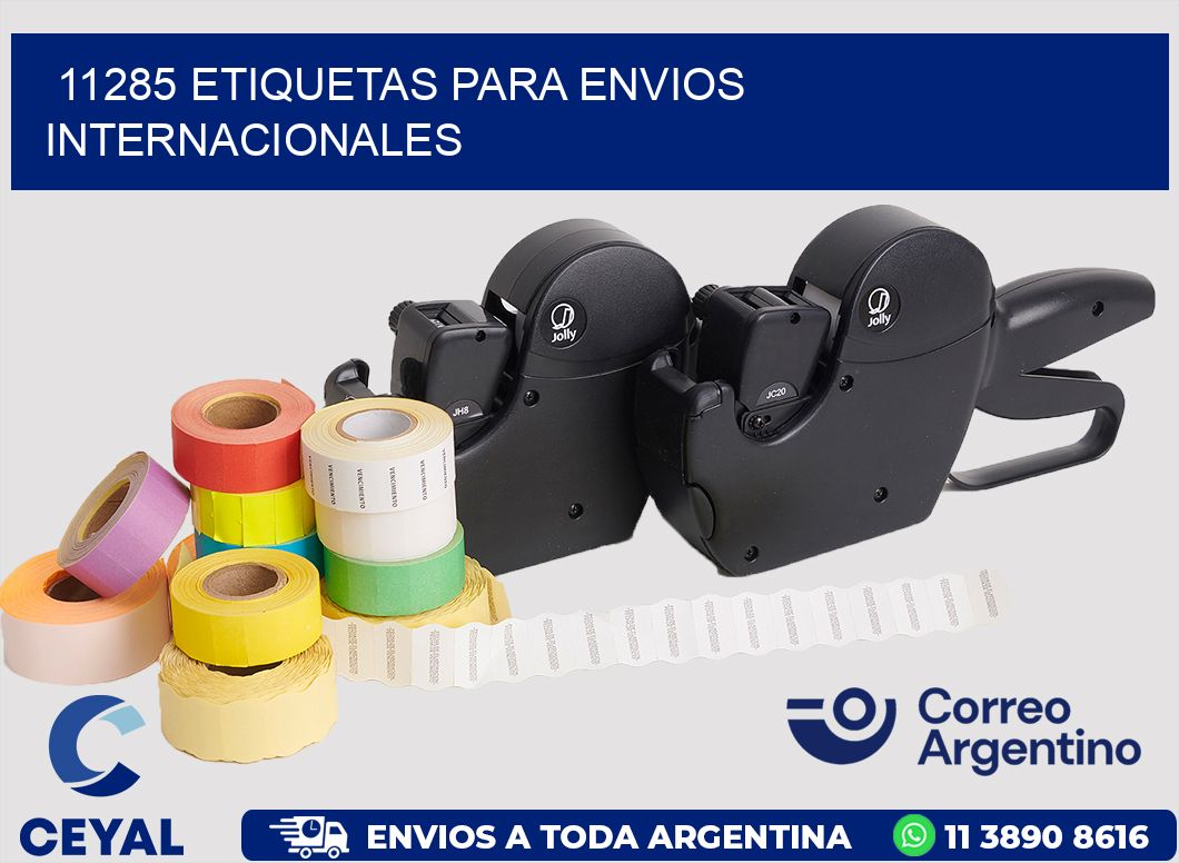 11285 ETIQUETAS PARA ENVIOS INTERNACIONALES
