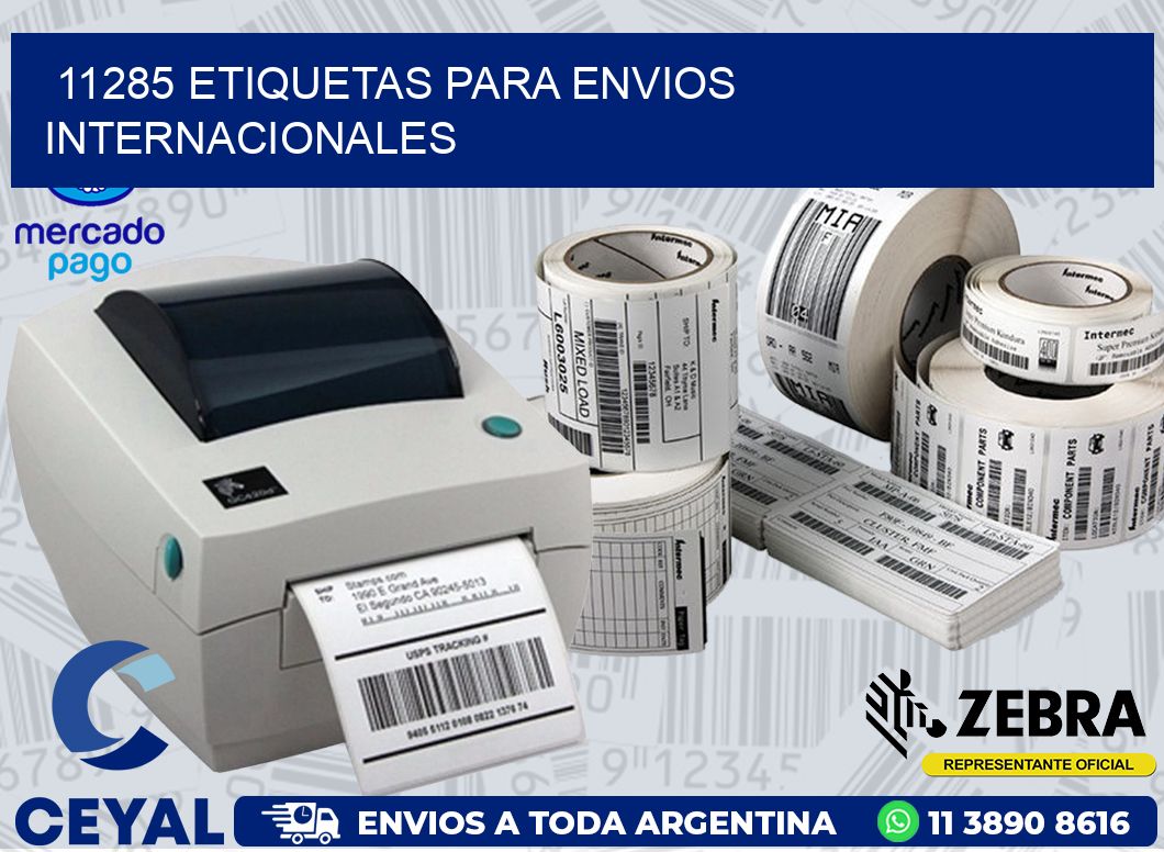 11285 ETIQUETAS PARA ENVIOS INTERNACIONALES