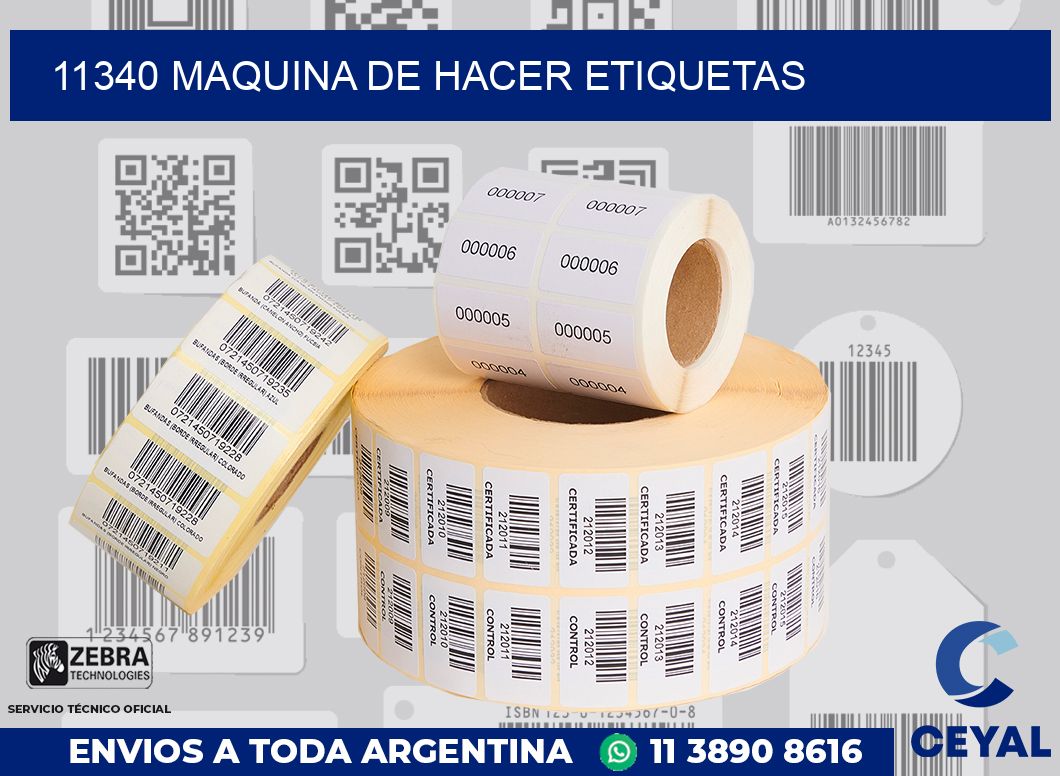 11340 MAQUINA DE HACER ETIQUETAS