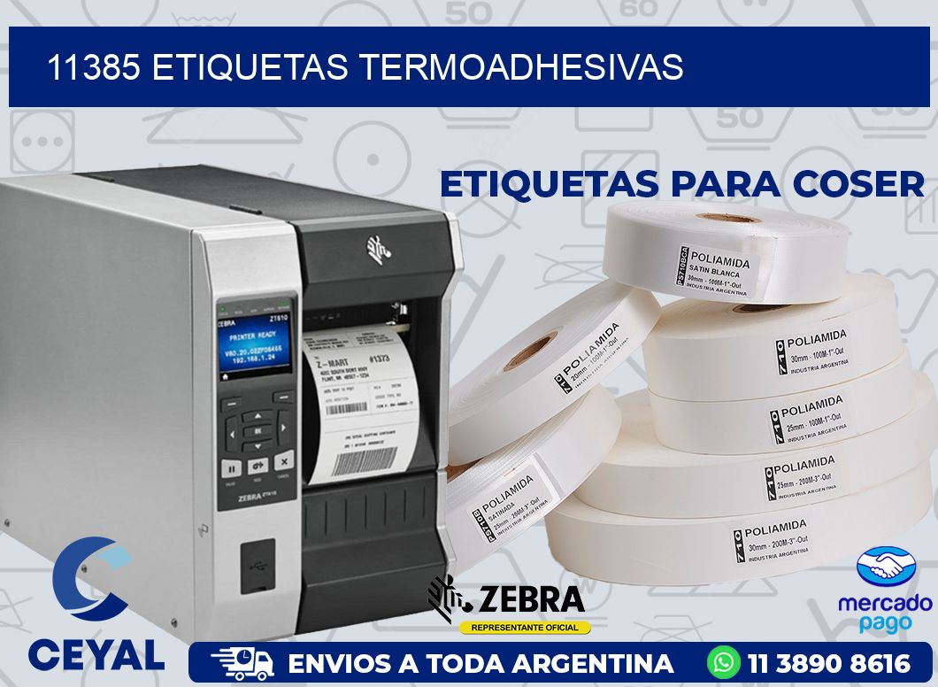 11385 ETIQUETAS TERMOADHESIVAS