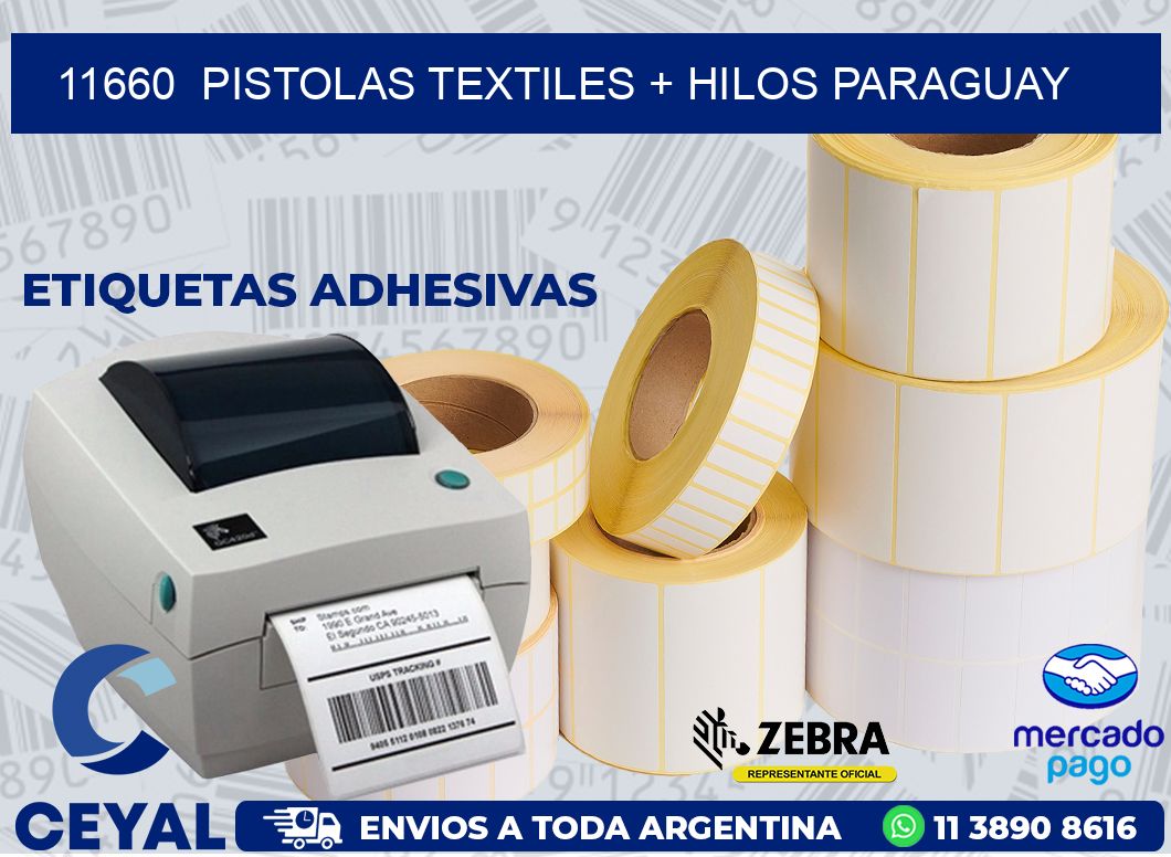 11660  PISTOLAS TEXTILES + HILOS PARAGUAY