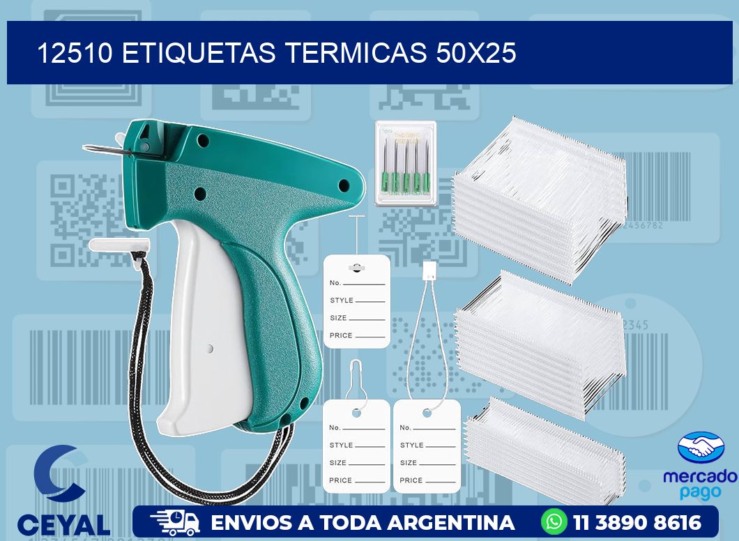 12510 ETIQUETAS TERMICAS 50X25