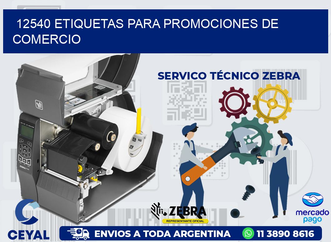 12540 ETIQUETAS PARA PROMOCIONES DE COMERCIO