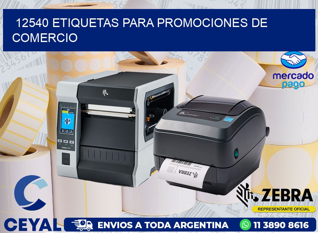 12540 ETIQUETAS PARA PROMOCIONES DE COMERCIO