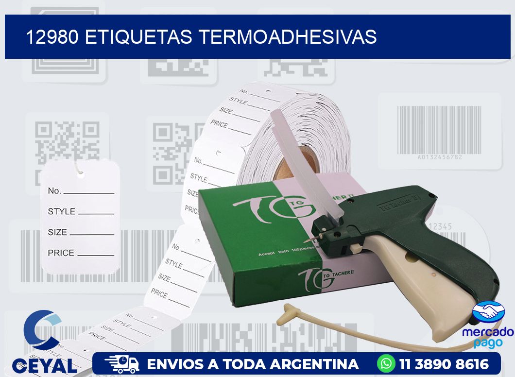 12980 ETIQUETAS TERMOADHESIVAS