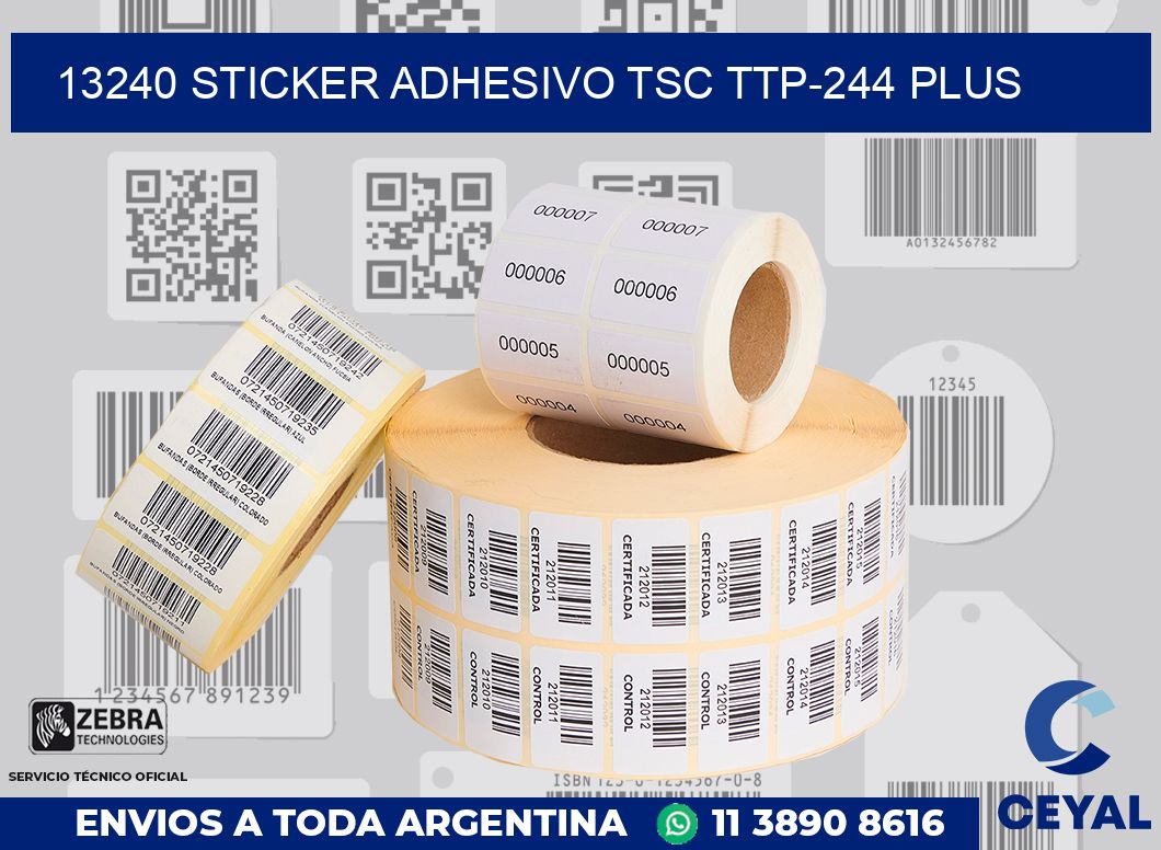 13240 STICKER ADHESIVO TSC TTP-244 PLUS