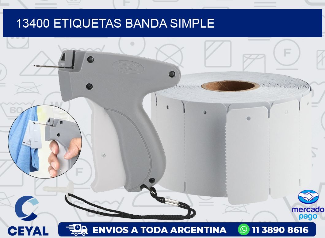 13400 ETIQUETAS BANDA SIMPLE