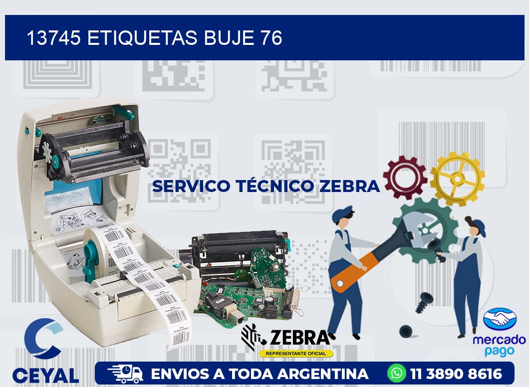 13745 ETIQUETAS BUJE 76