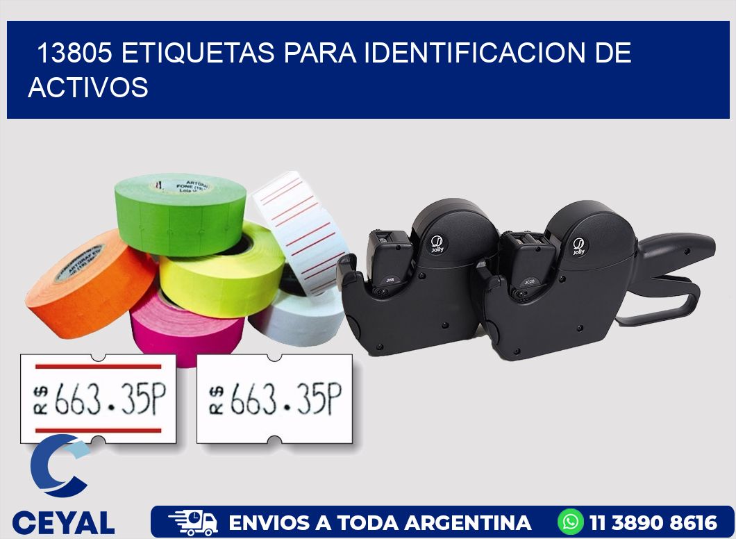 13805 ETIQUETAS PARA IDENTIFICACION DE ACTIVOS