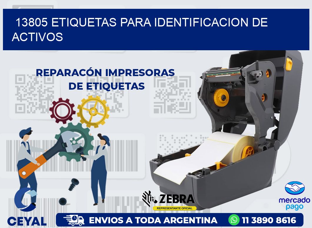 13805 ETIQUETAS PARA IDENTIFICACION DE ACTIVOS