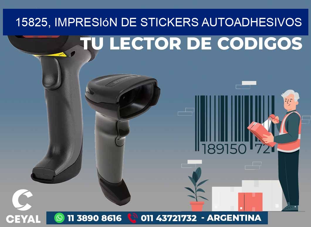 15825, impresión de stickers autoadhesivos