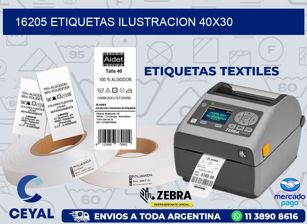 16205 ETIQUETAS ILUSTRACION 40X30
