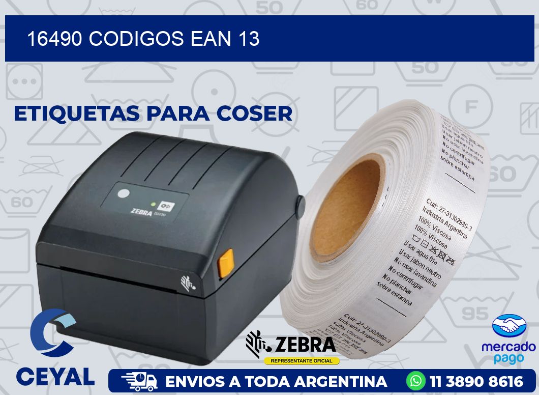 16490 CODIGOS EAN 13