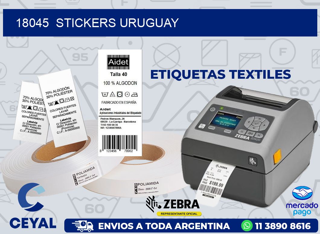 18045 STICKERS URUGUAY