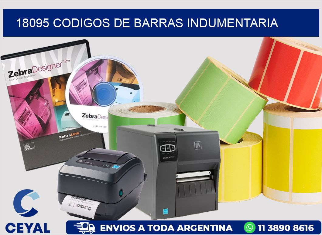 18095 CODIGOS DE BARRAS INDUMENTARIA