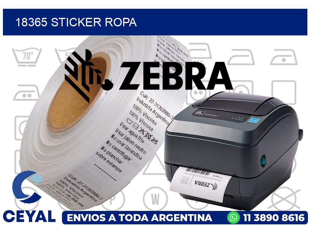18365 STICKER ROPA
