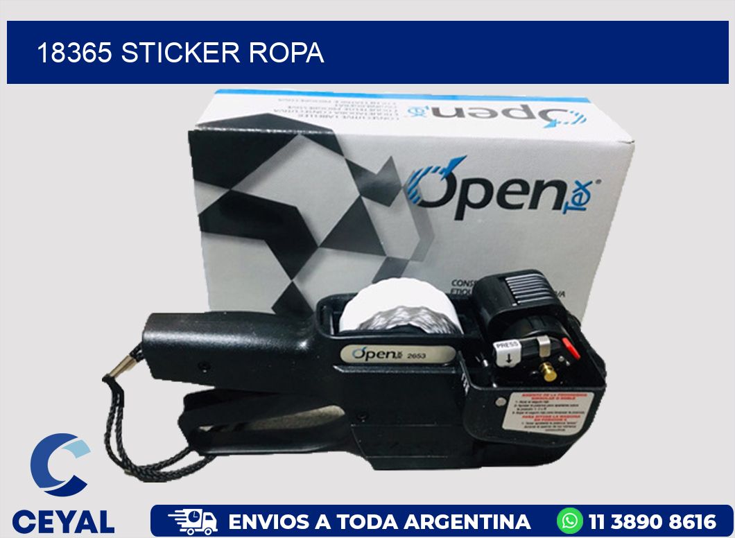 18365 STICKER ROPA