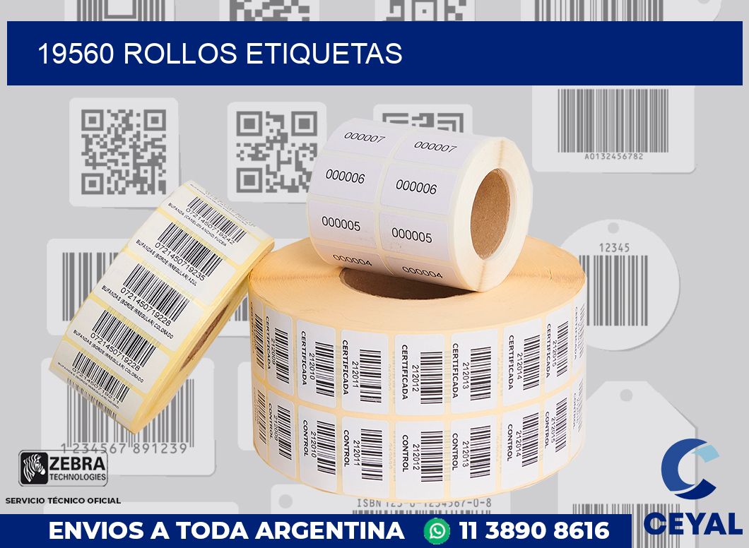 19560 ROLLOS ETIQUETAS