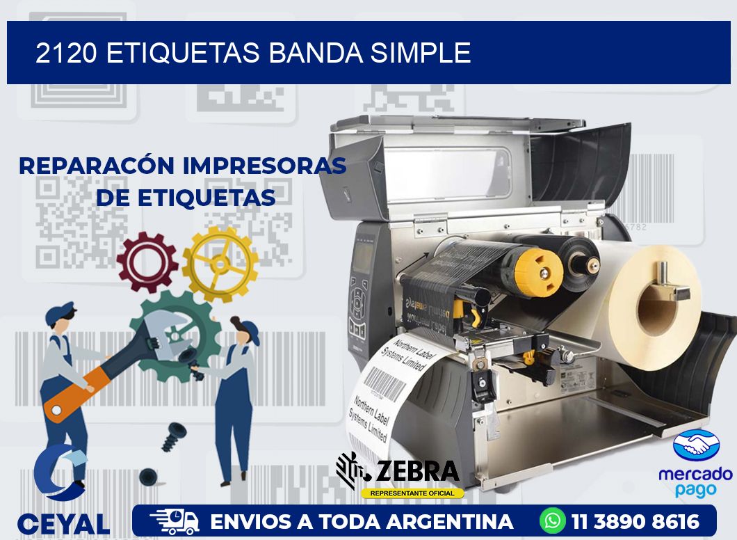 2120 ETIQUETAS BANDA SIMPLE
