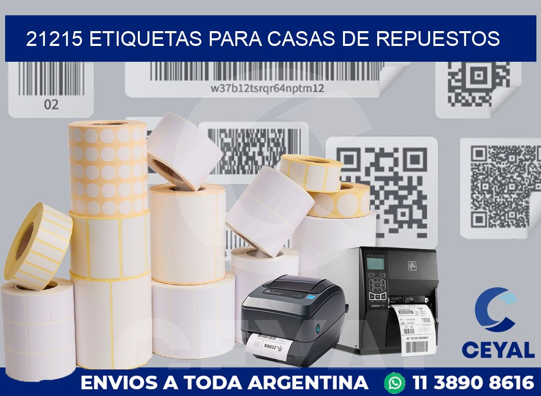 21215 ETIQUETAS PARA CASAS DE REPUESTOS