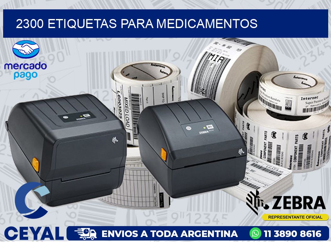 2300 ETIQUETAS PARA MEDICAMENTOS