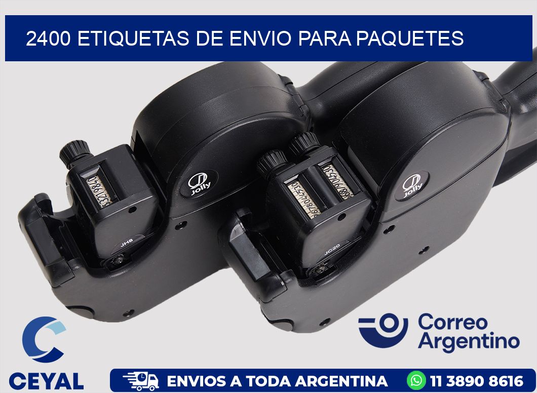 2400 ETIQUETAS DE ENVIO PARA PAQUETES