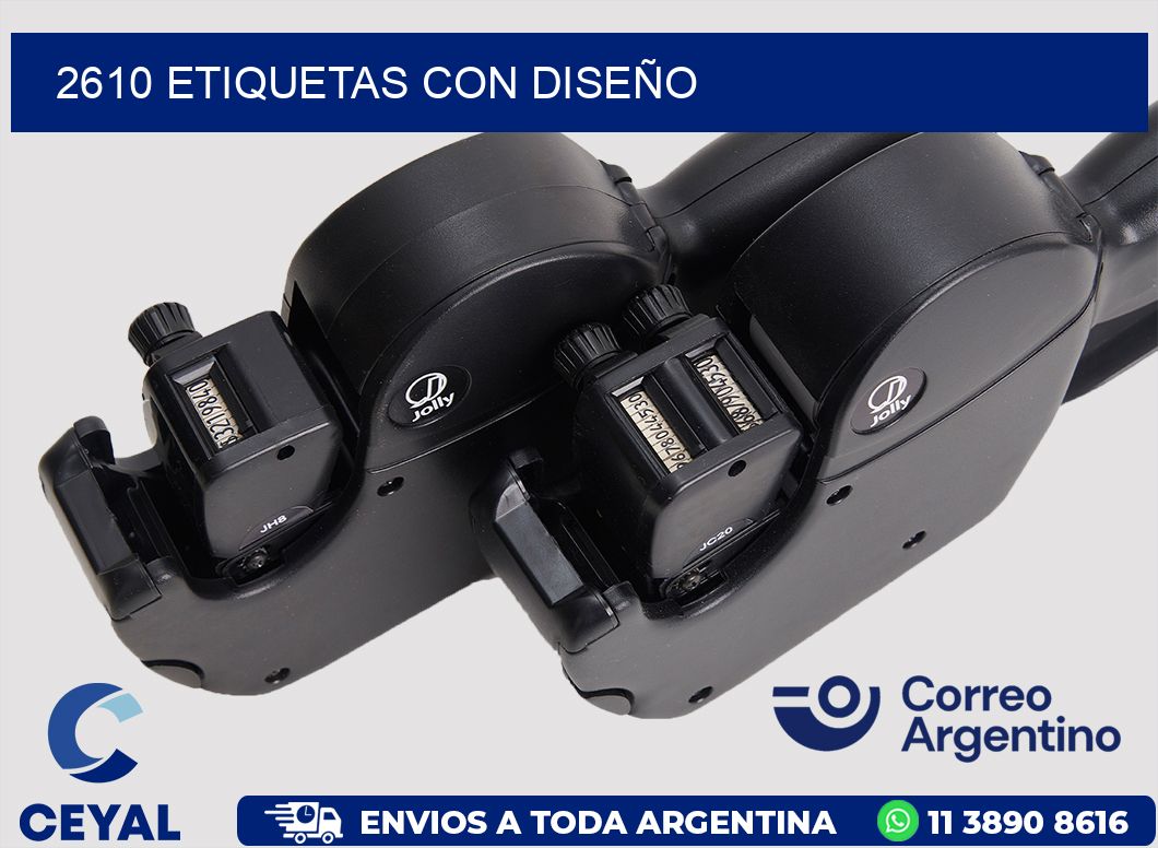 2610 ETIQUETAS CON DISEÑO