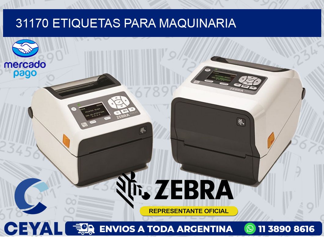 31170 ETIQUETAS PARA MAQUINARIA