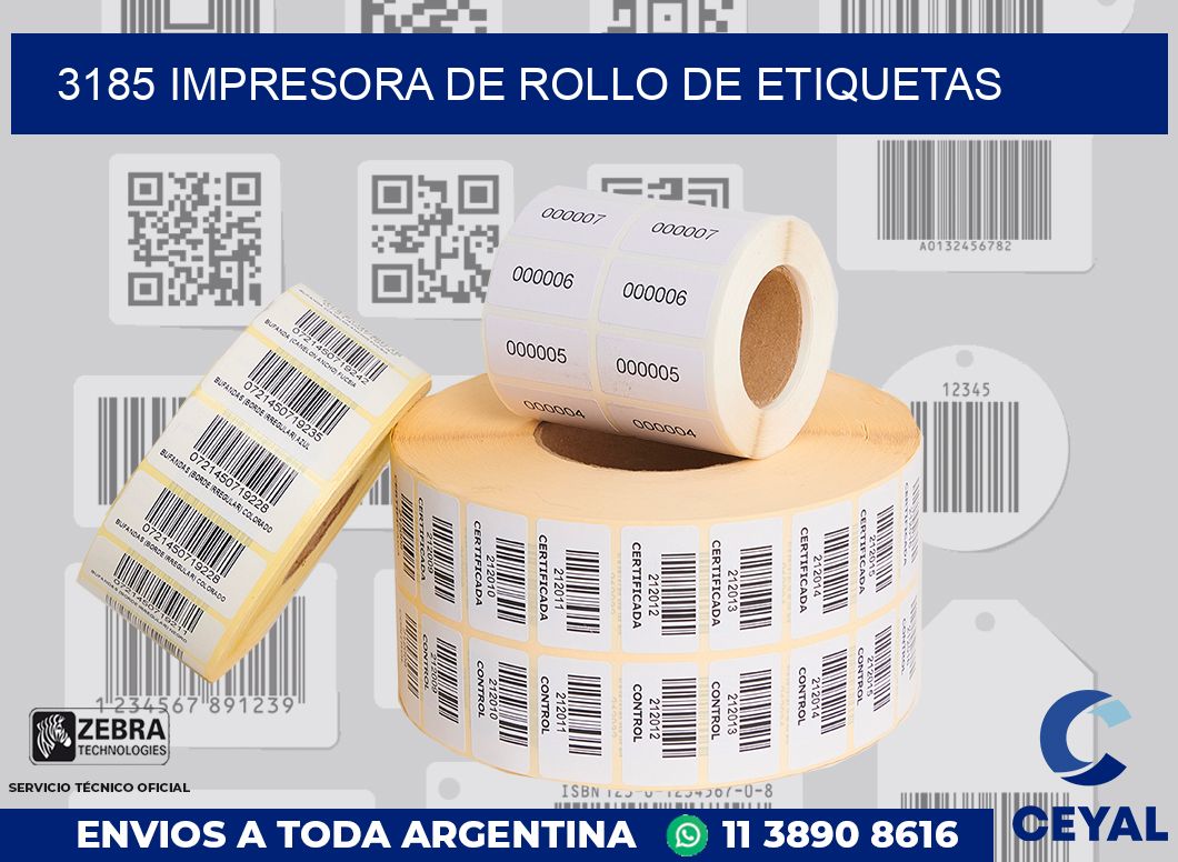 3185 IMPRESORA DE ROLLO DE ETIQUETAS