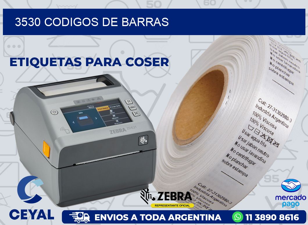 3530 CODIGOS DE BARRAS