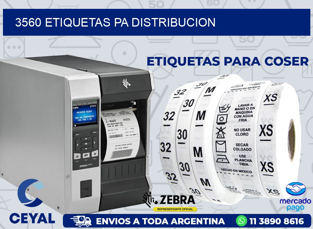 3560 ETIQUETAS PA DISTRIBUCION