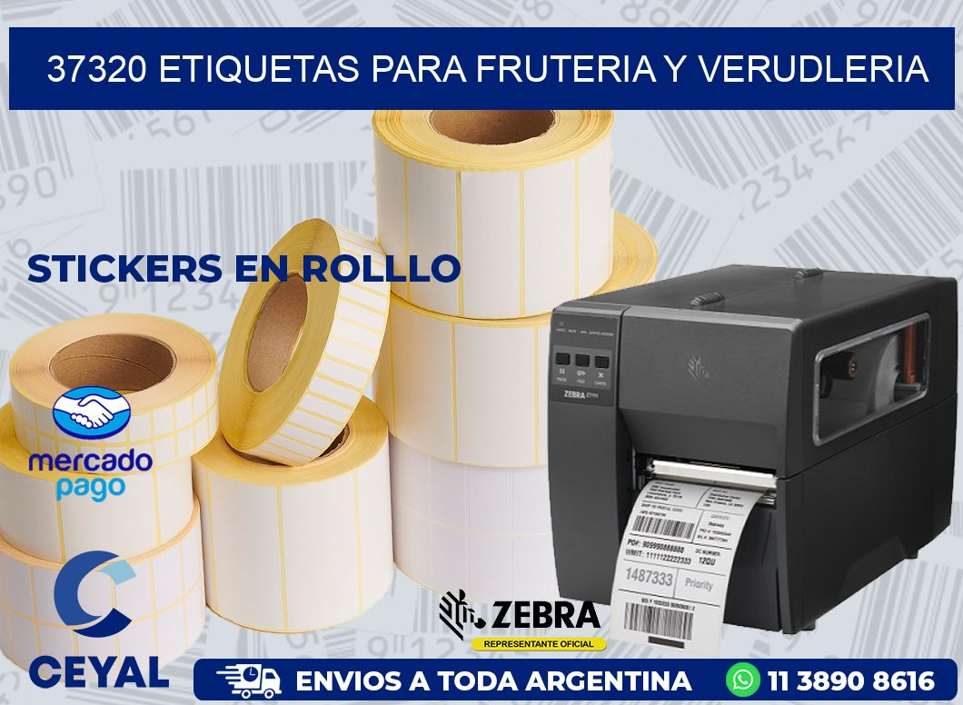 37320 ETIQUETAS PARA FRUTERIA Y VERUDLERIA