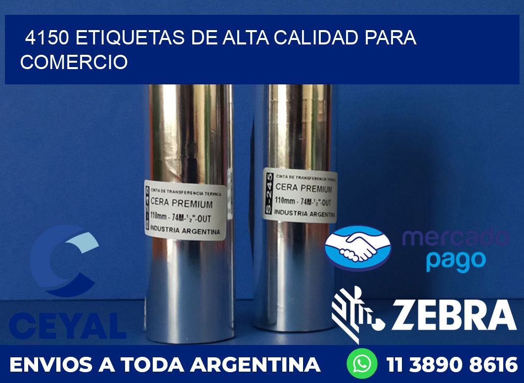 4150 ETIQUETAS DE ALTA CALIDAD PARA COMERCIO