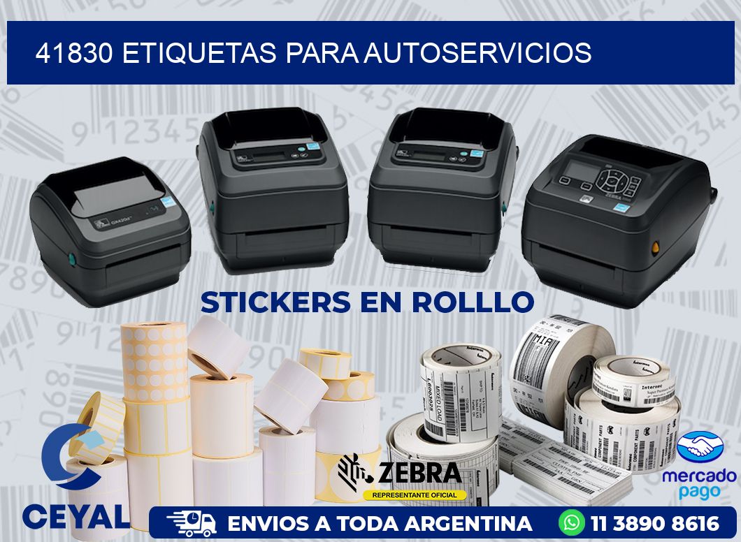 41830 ETIQUETAS PARA AUTOSERVICIOS