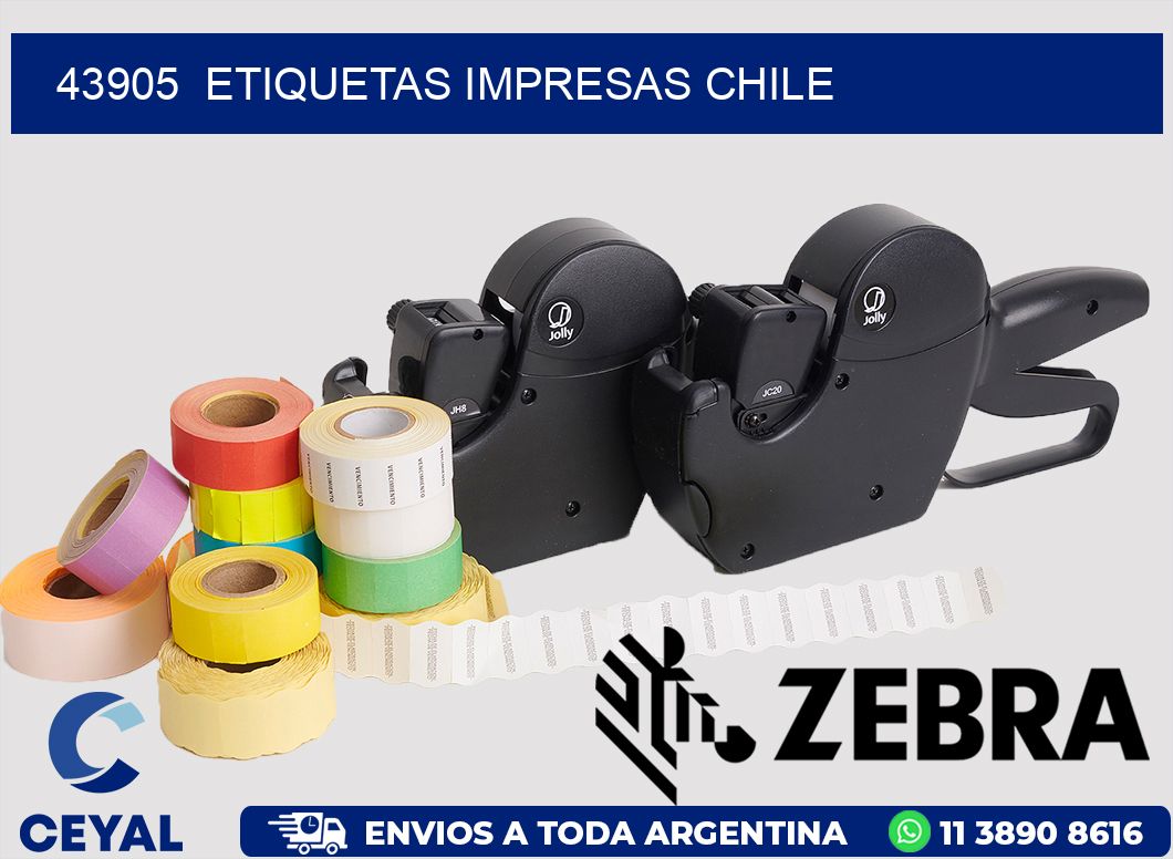 43905 ETIQUETAS IMPRESAS CHILE
