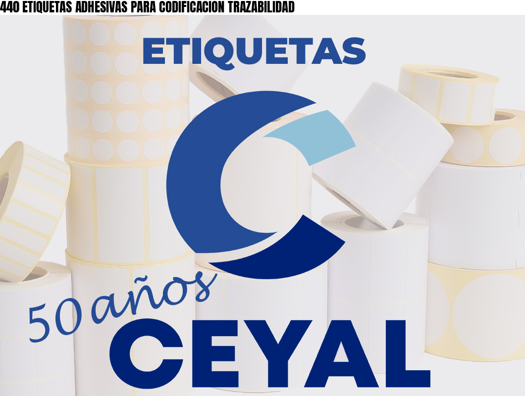 440 ETIQUETAS ADHESIVAS PARA CODIFICACION TRAZABILIDAD