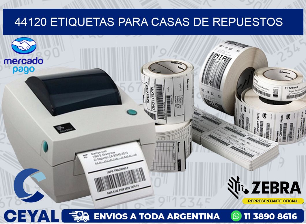 44120 ETIQUETAS PARA CASAS DE REPUESTOS