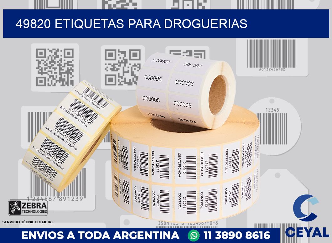 49820 ETIQUETAS PARA DROGUERIAS