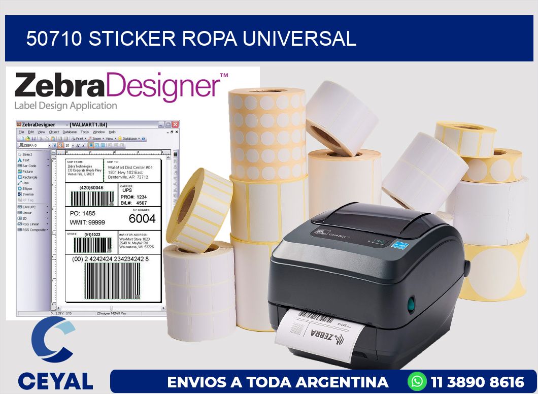 50710 STICKER ROPA UNIVERSAL