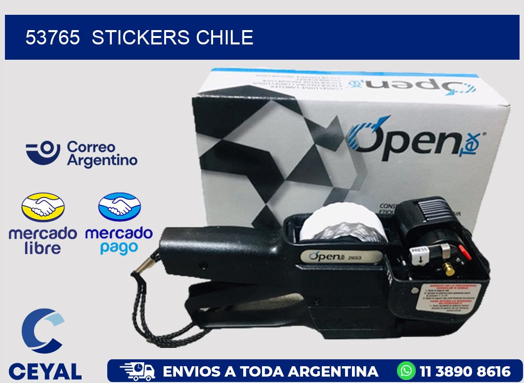 53765 STICKERS CHILE