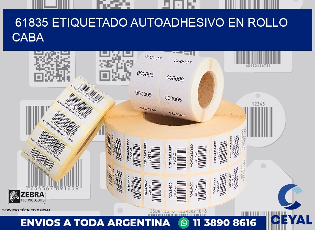 61835 ETIQUETADO AUTOADHESIVO EN ROLLO CABA