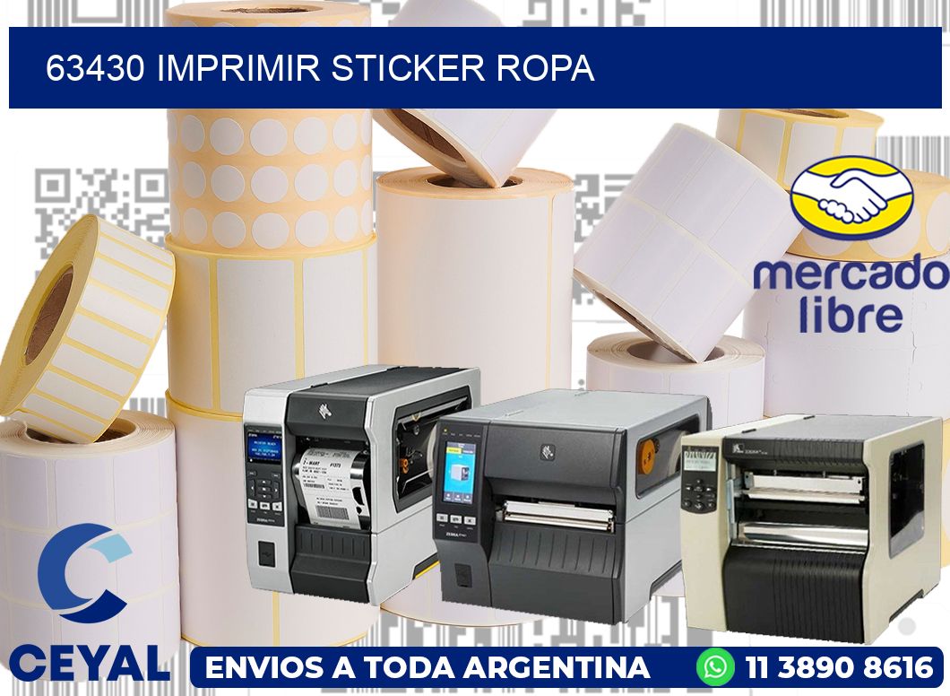 63430 IMPRIMIR STICKER ROPA